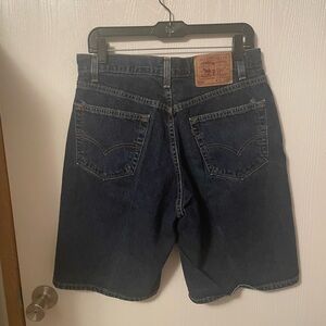 Vintage Levi's 550 90s Men's Deep Indigo Jean Shorts SZ 33 Jorts